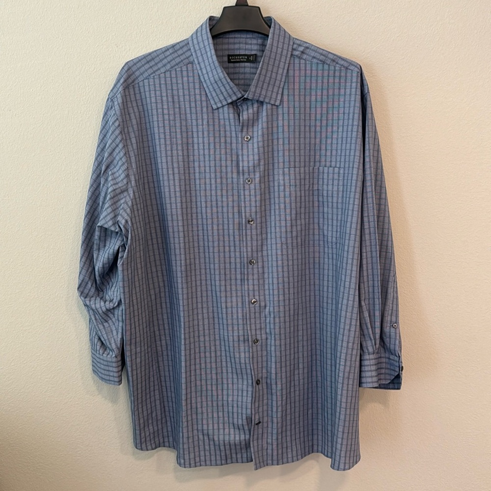 Rochester Egyptian Cotton Dress Shirt Big and Tall 20 34/35